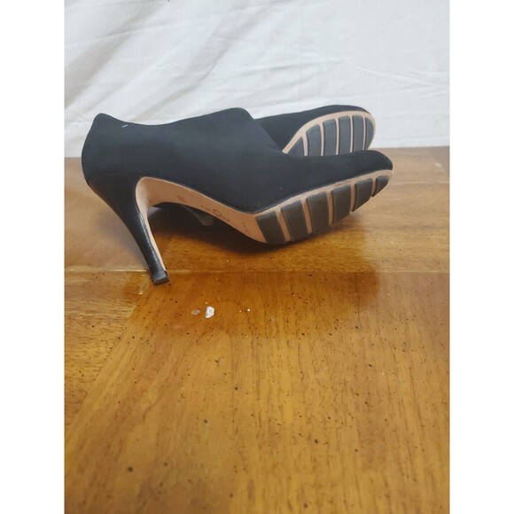 COLE HAAN Nikeair Black Suede Side Zip Stiletto Ankle Boots Booties Sz 6.5 B - Picture 5 of 6